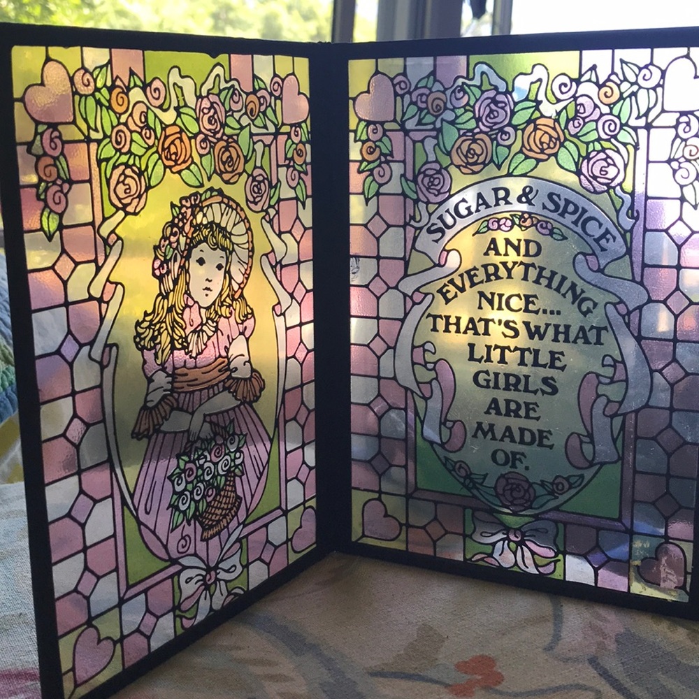 Vintage stain glass frame!